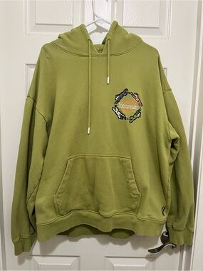 Icecream Olive Green Crewneck Pullover Hoodie for Men